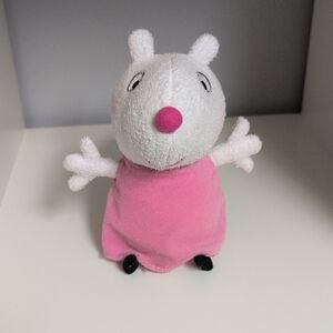 💜2/$20💜 Peppa Pig Suzy Sheep Plush With Sounds, 7"